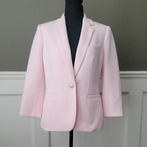 Tommy Hilfiger Light Pink Women's Blazer 3/4 Sleeves